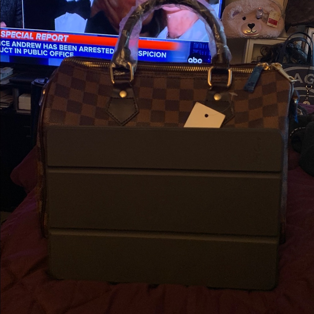 Checkered Brown Tote Bag - Picture 17 of 17